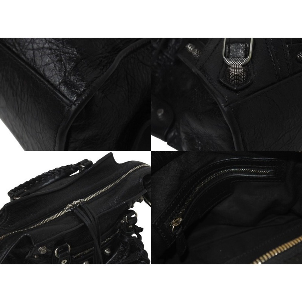 Balenciaga City Black Shoulder Cagoule XS Neo Handbag Bag Leather - Picture 7 of 8